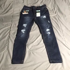 Dark Wash, Ripped, High Rise, Skinny Jeans